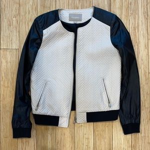 Banana Republic Faux Leather Zip-Up Jacket